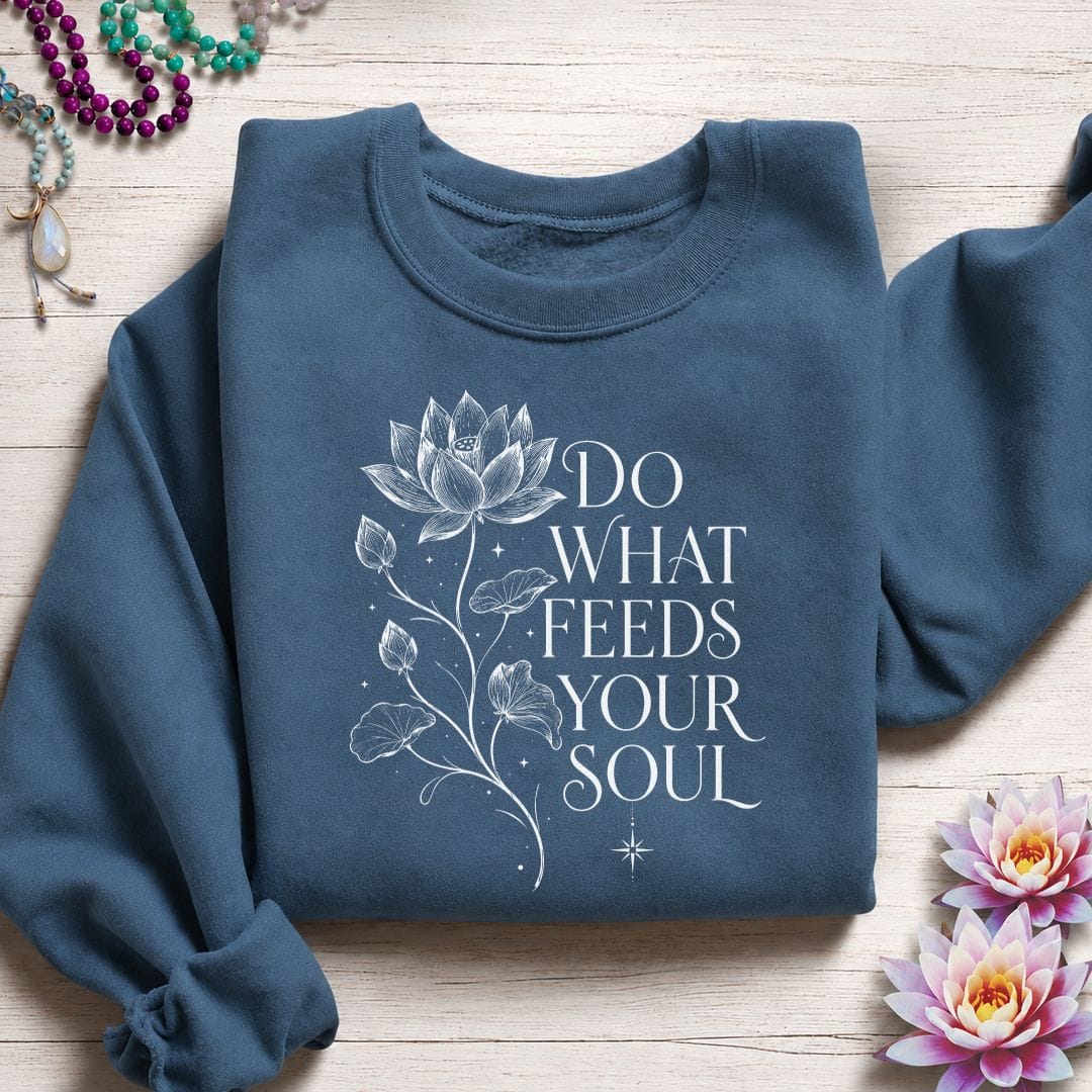 Feed Your Soul Sweatshirt Indigo Blue