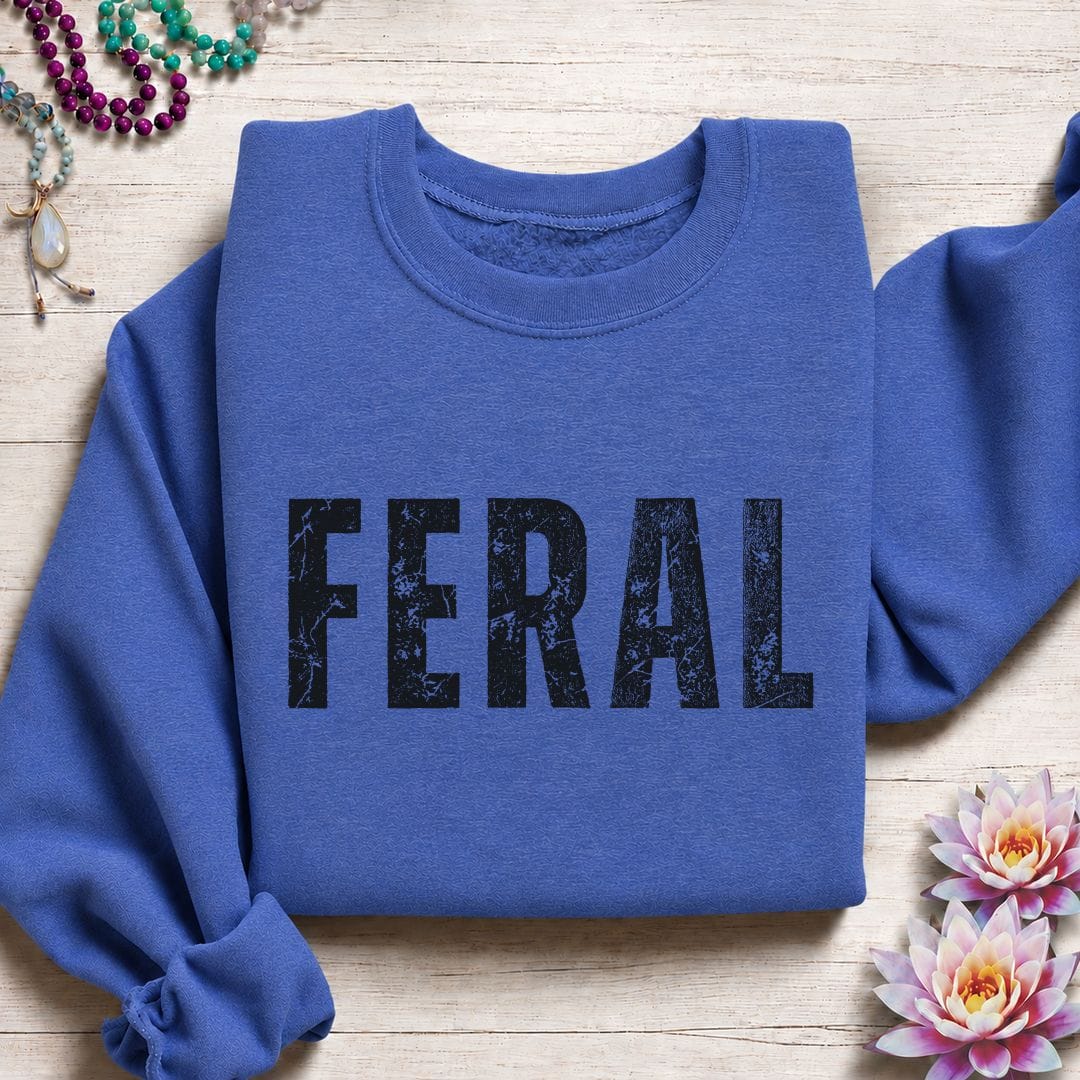 Printify Sweatshirt Feral Sweatshirt Heather Sport Royal / S