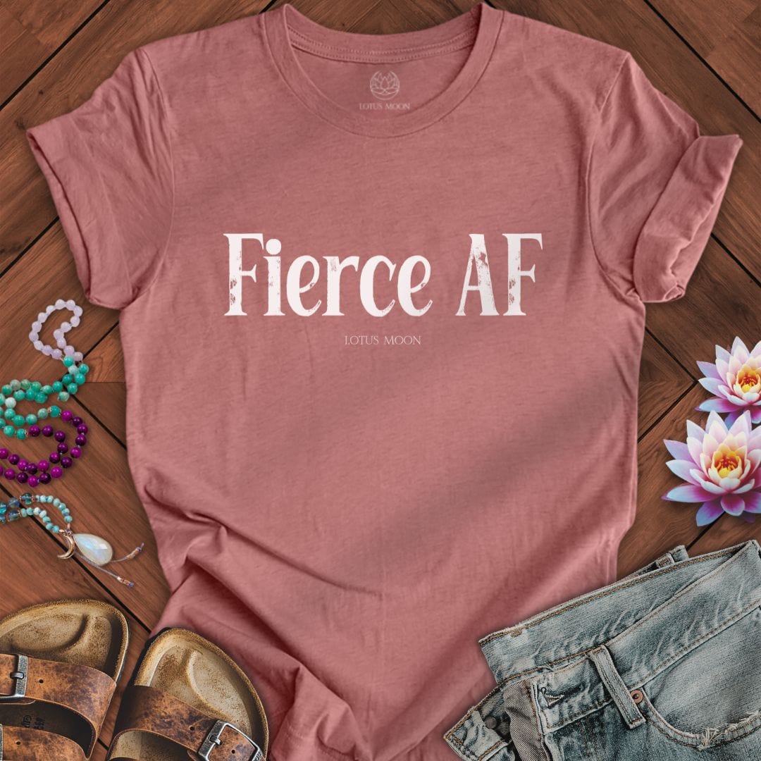 Fierce AF Tee Heather Mauve