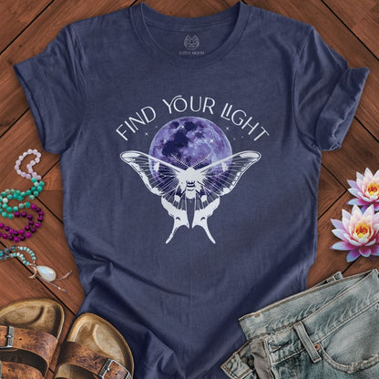Find Your Light Tee Heather Navy