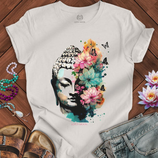 Floral Buddha Tee Vintage White