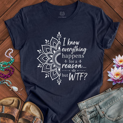 Printify T-Shirt For A Reason Tee Heather Midnight Navy / S