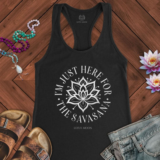 For The Savasana Tank Solid Black