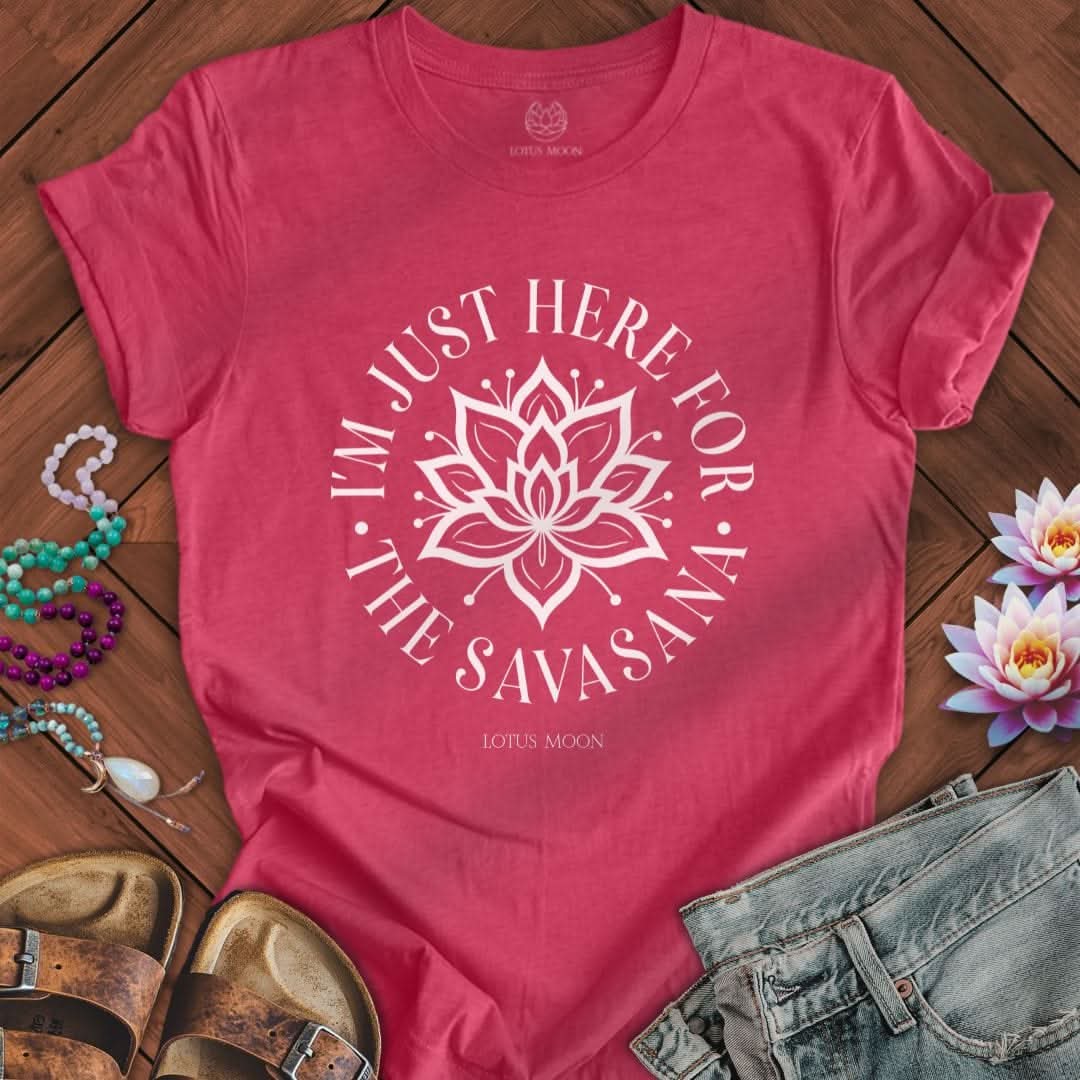 For The Savasana Tee Heather Raspberry
