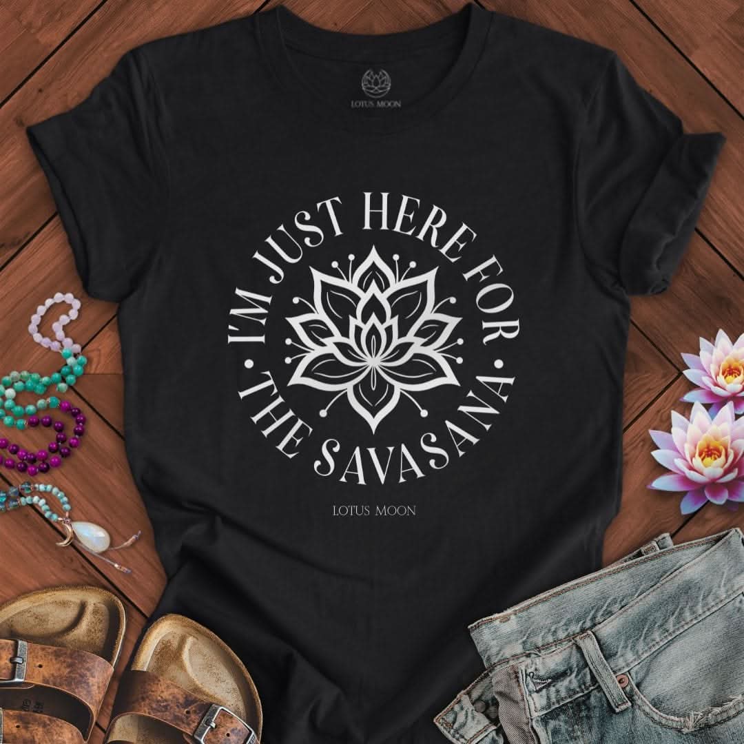 For The Savasana Tee Solid Black Blend