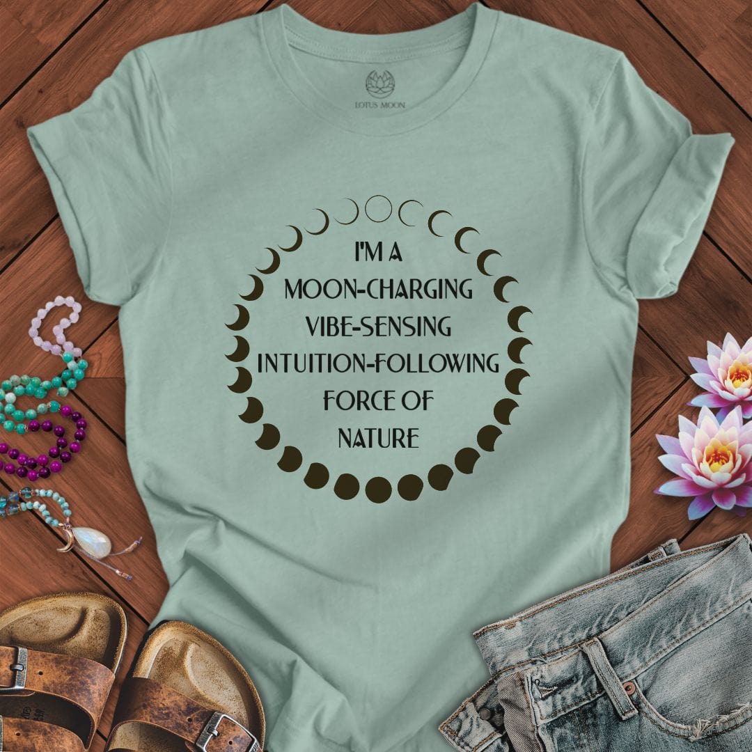 Force of Nature Tee Dusty Blue