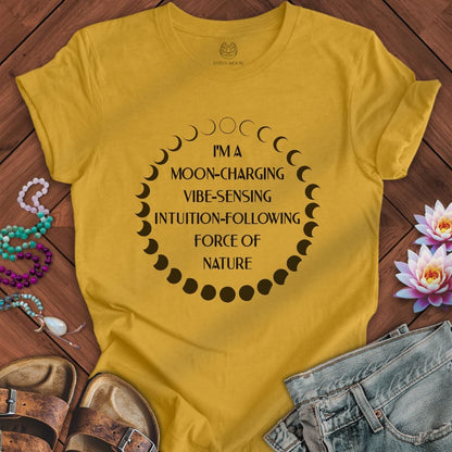 Force of Nature Tee Heather Mustard