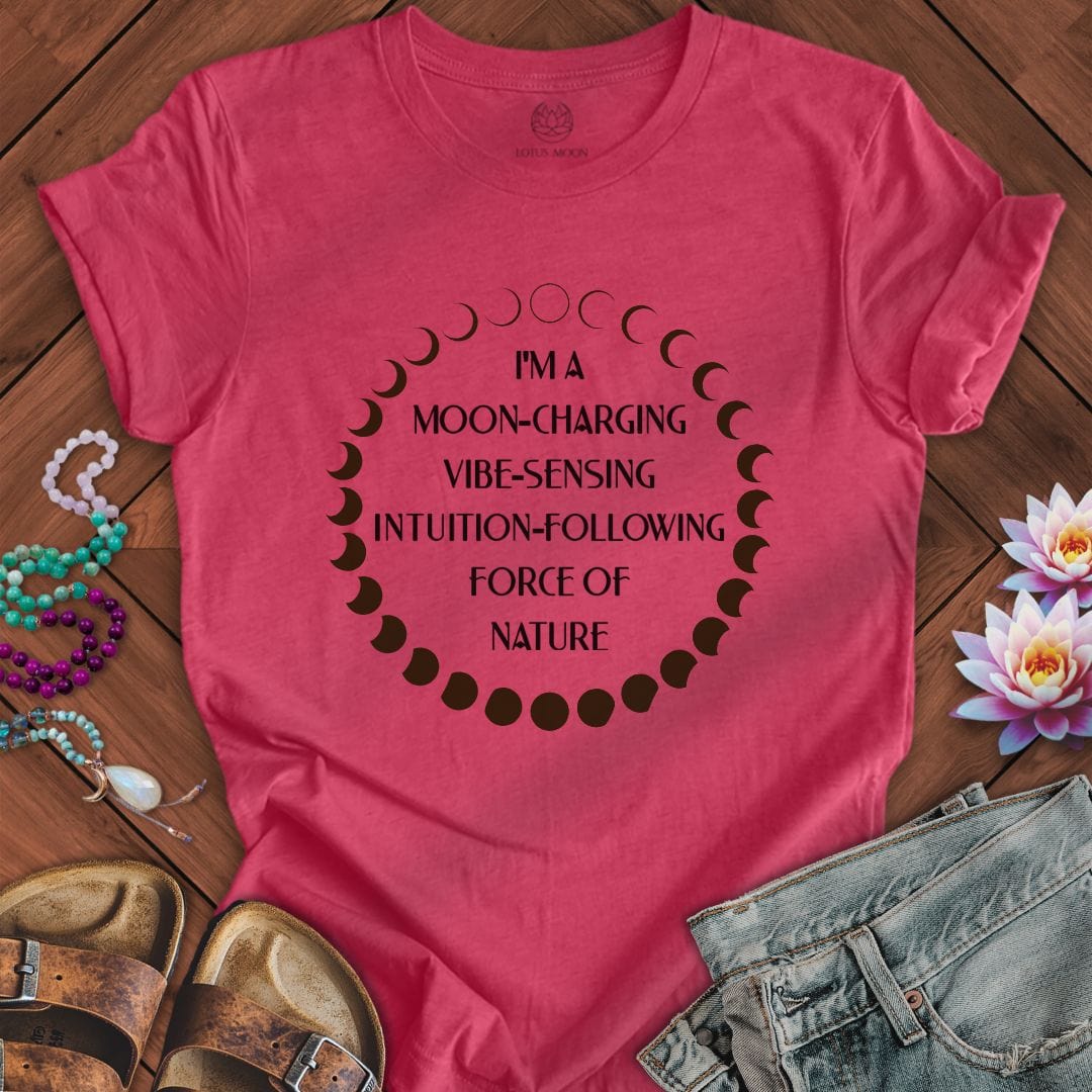 Force of Nature Tee Heather Raspberry