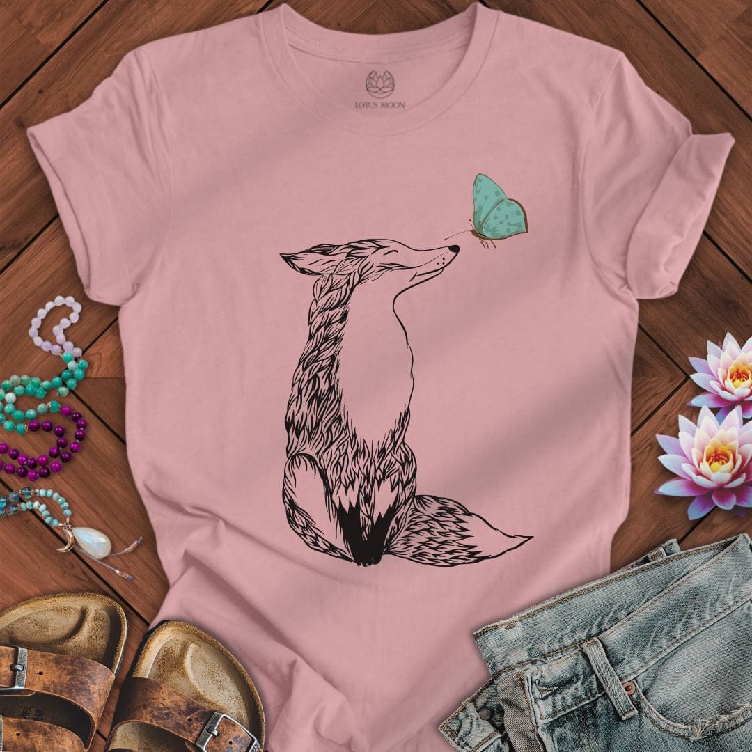 Fox and Butterfly Tee Orchid