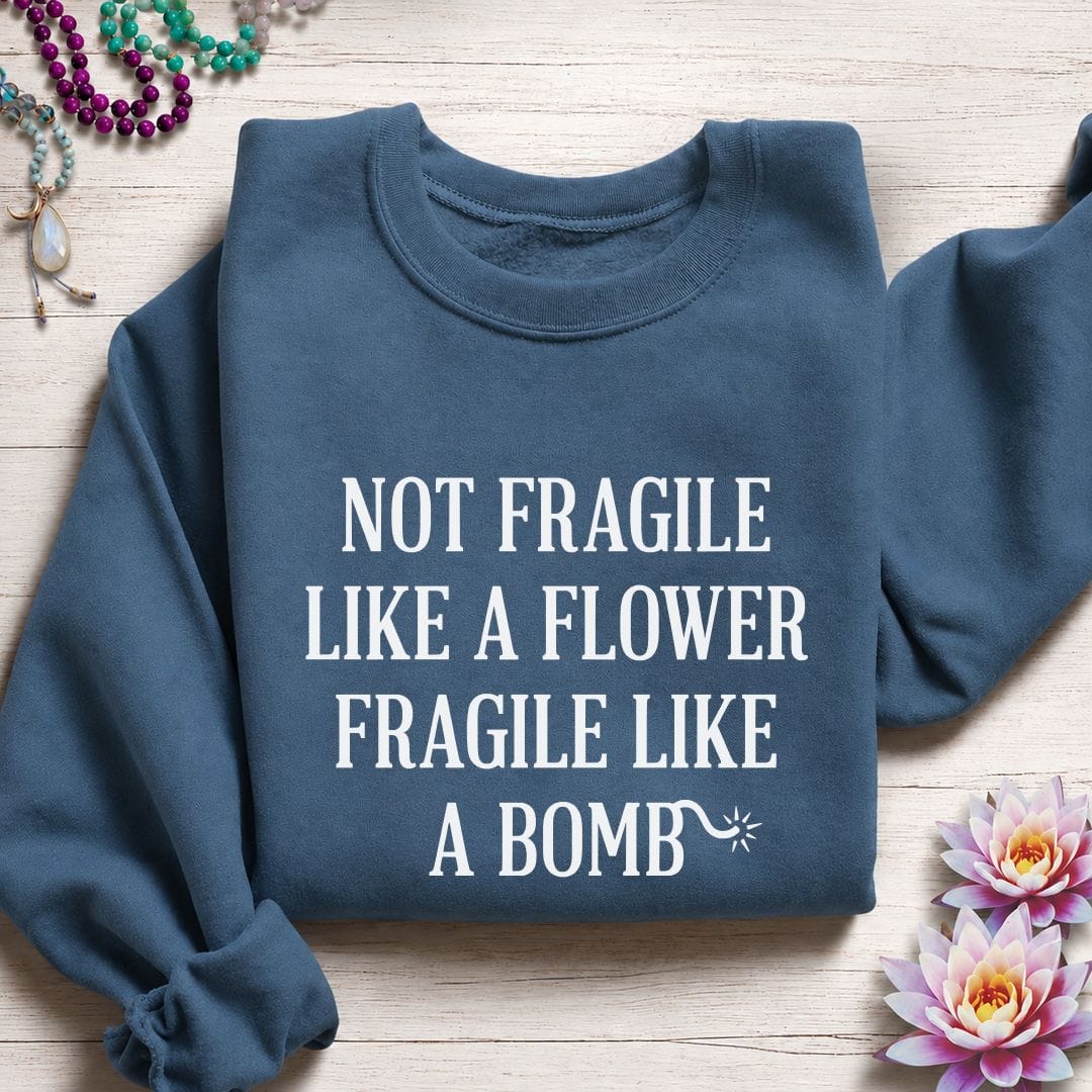 Fragile Sweatshirt Indigo Blue