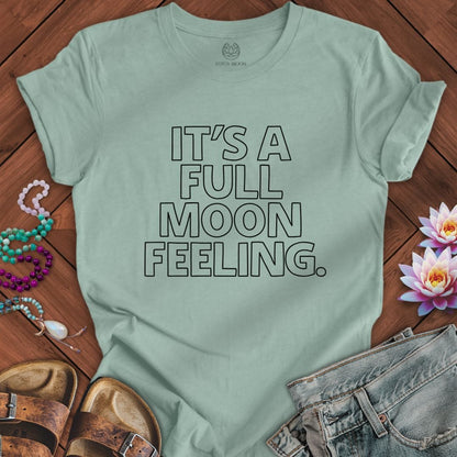 Full Moon Feeling Tee Dusty Blue