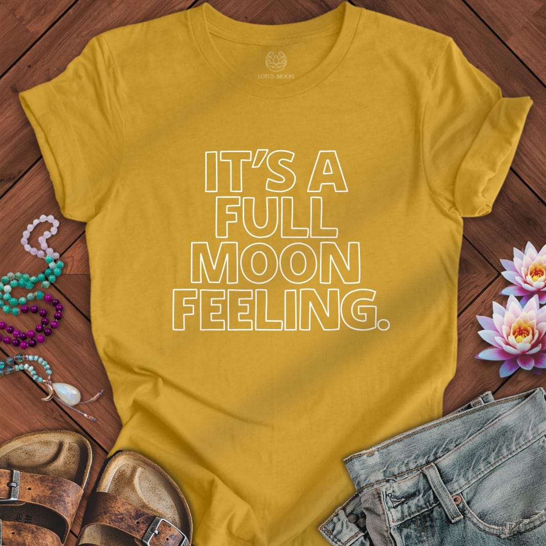 Full Moon Feeling Tee Heather Mustard
