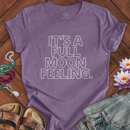 Full Moon Feeling Tee Heather Purple