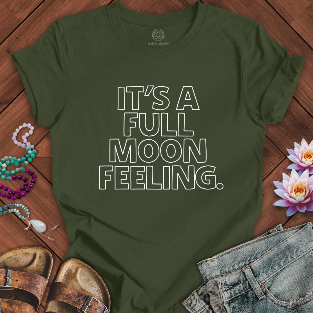 Full Moon Feeling Tee Military Green