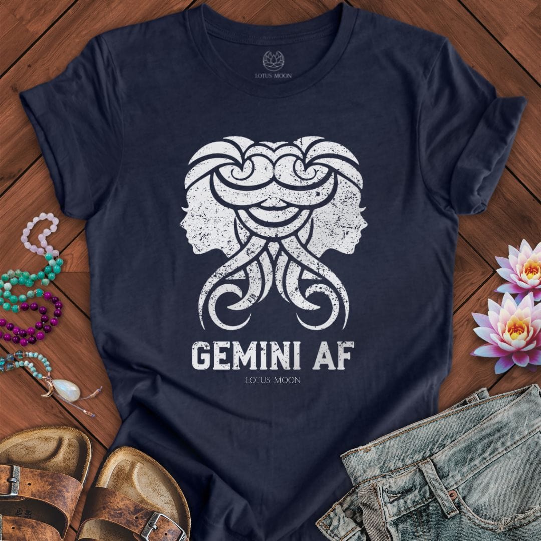 Gemini AF Tee Heather Midnight Navy