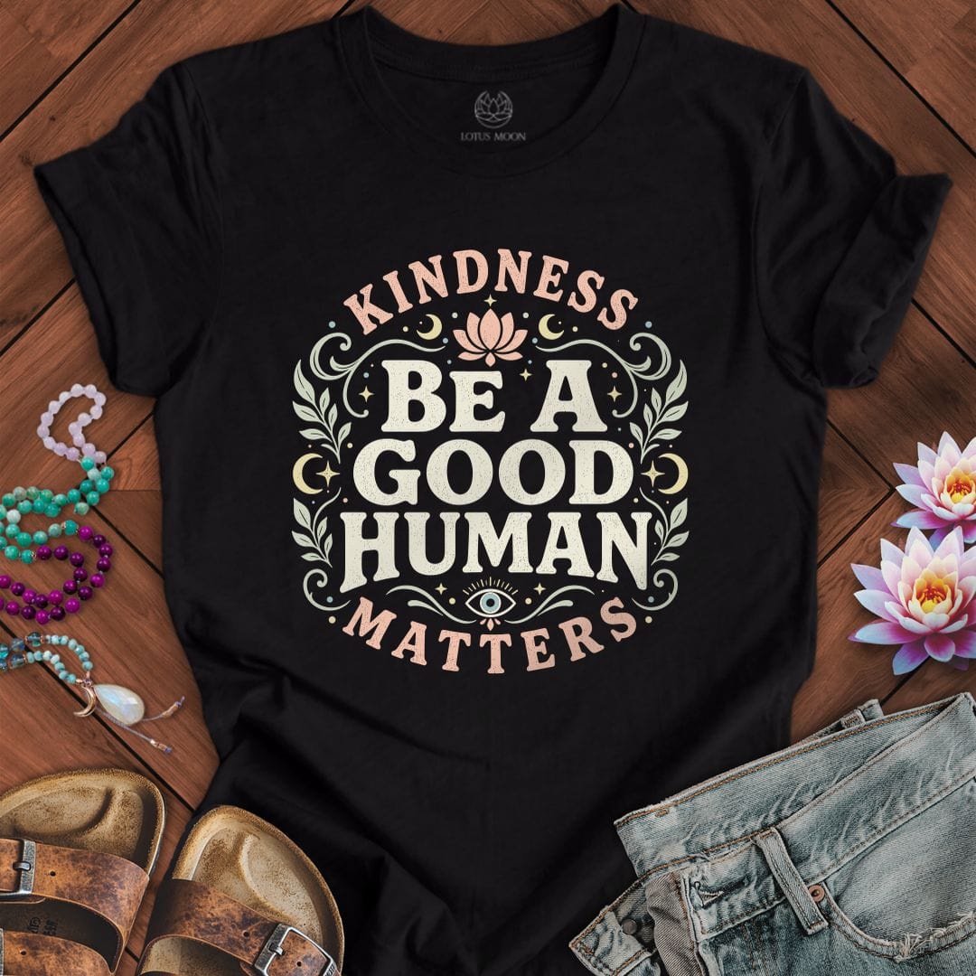 Printify T-Shirt Good Human Tee Black / S