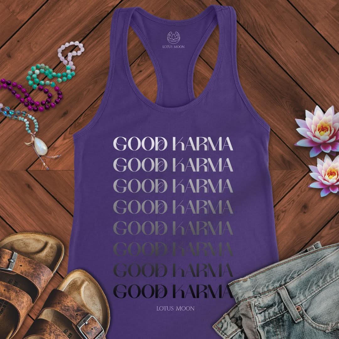 Good Karma Tank Solid Purple Rush