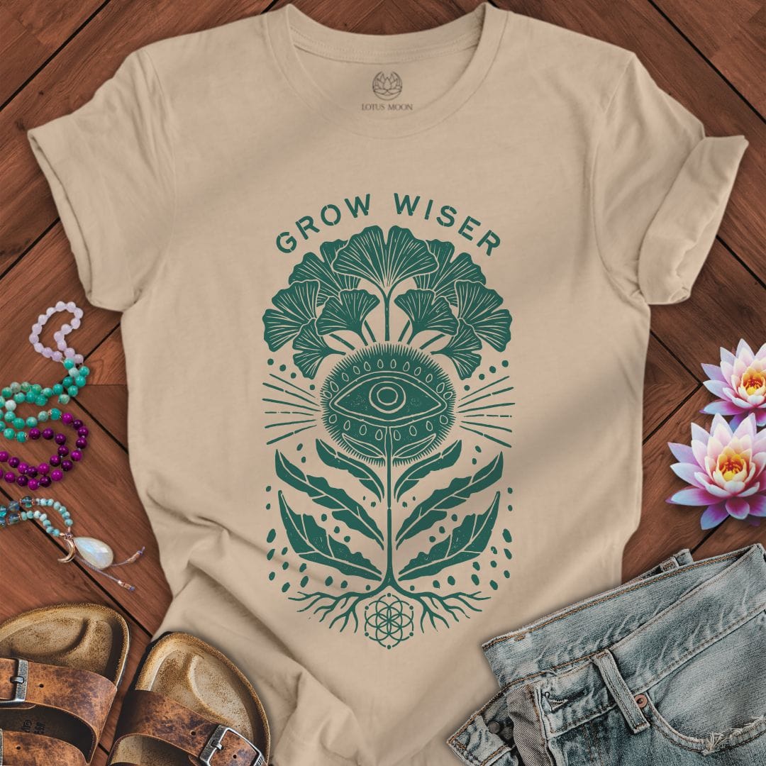 Grow Wiser Tee Tan