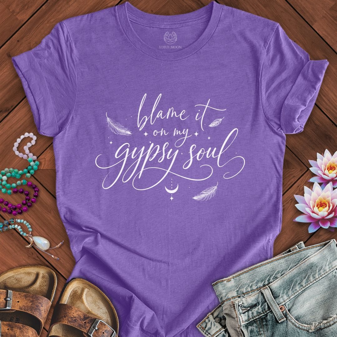Printify T-Shirt Gypsy Soul Tee Heather Team Purple / S