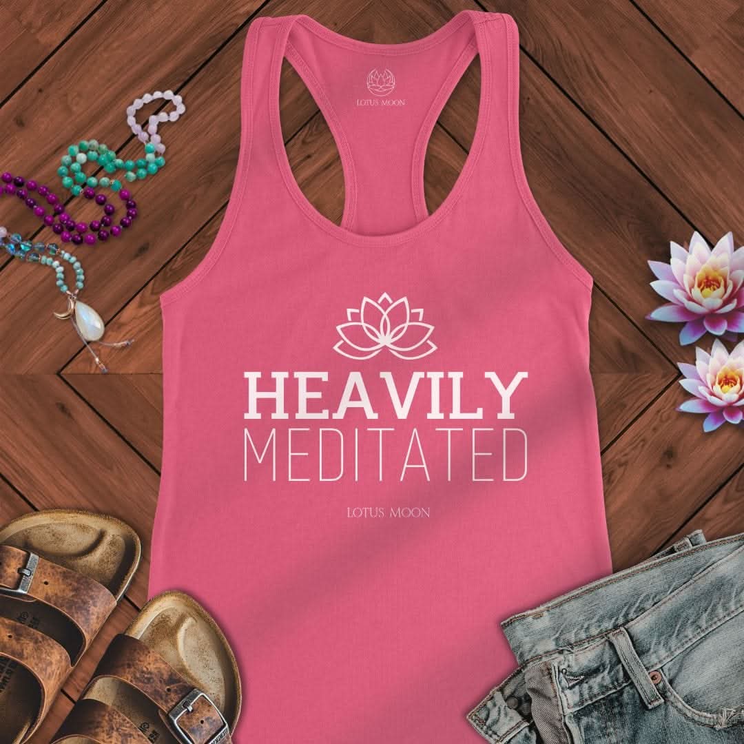 Heavily Meditated Tank Solid Hot Pink