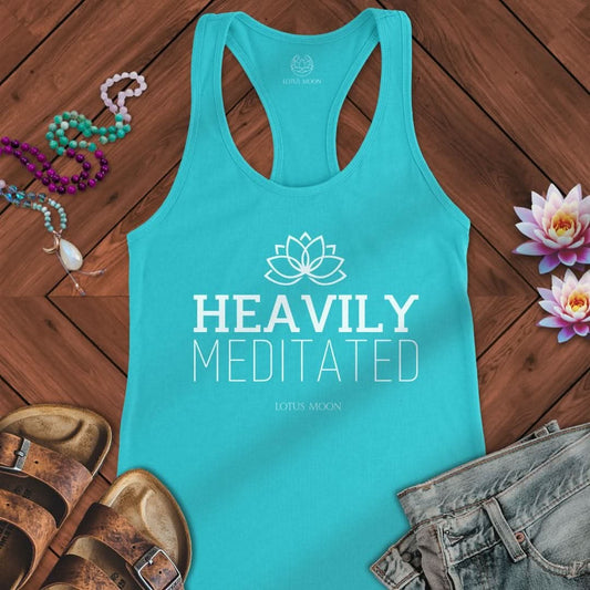 Heavily Meditated Tank Solid Tahiti Blue