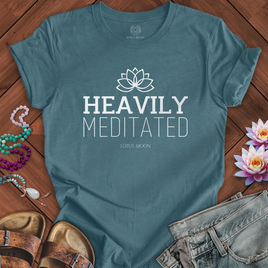 Heavily Meditated Tee Int. Heather Deep Teal