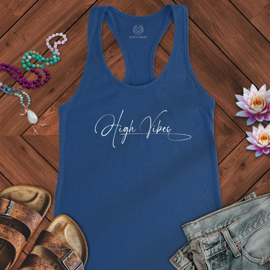 High Vibes Tank Solid Royal