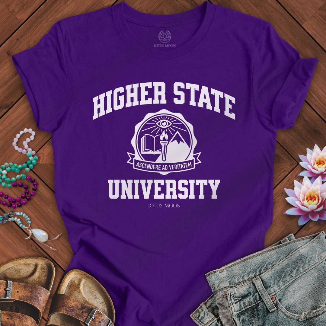 Higher State University Tee Team Purple