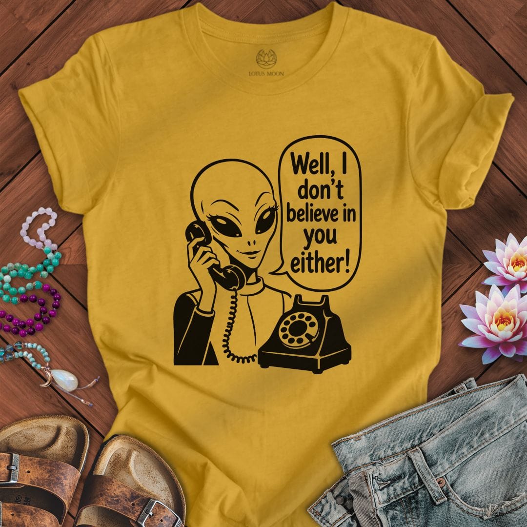 Printify T-Shirt I Don't Believe Tee Heather Mustard / S