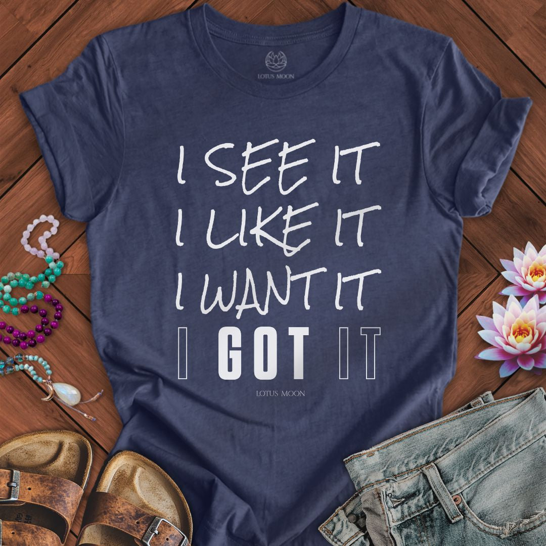 I Got It Tee Heather Navy