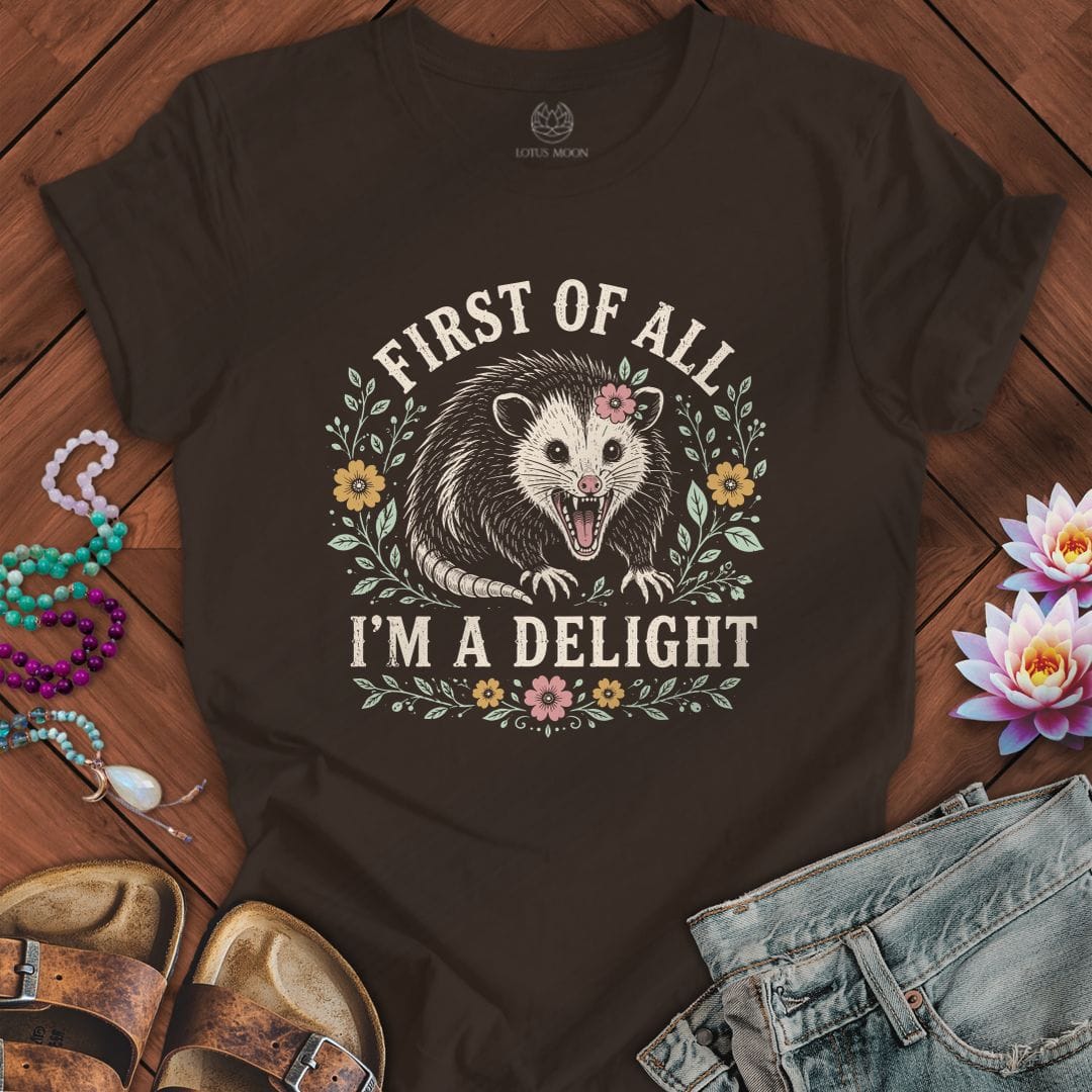 Printify T-Shirt I'm A Delight Tee Brown / S
