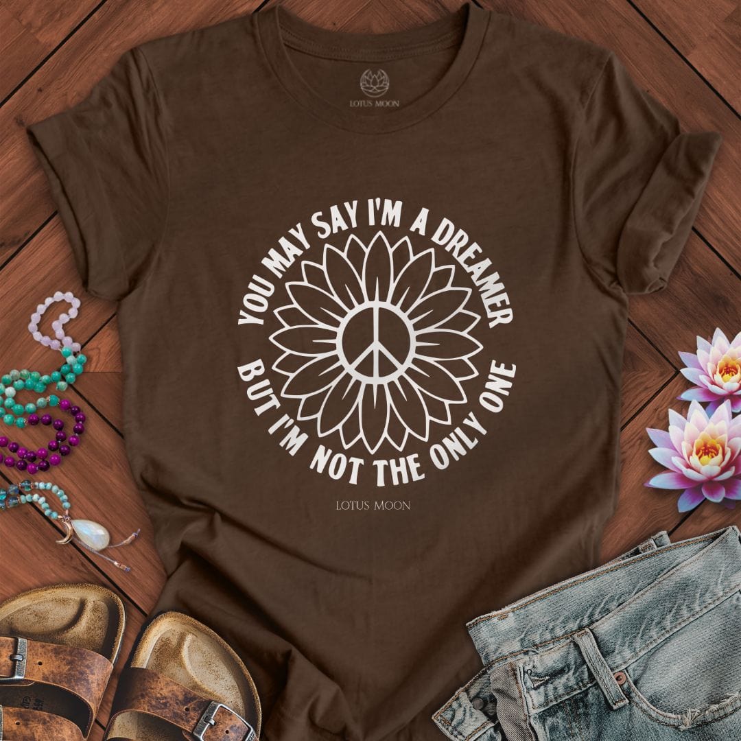 I'm a Dreamer Tee Heather Brown