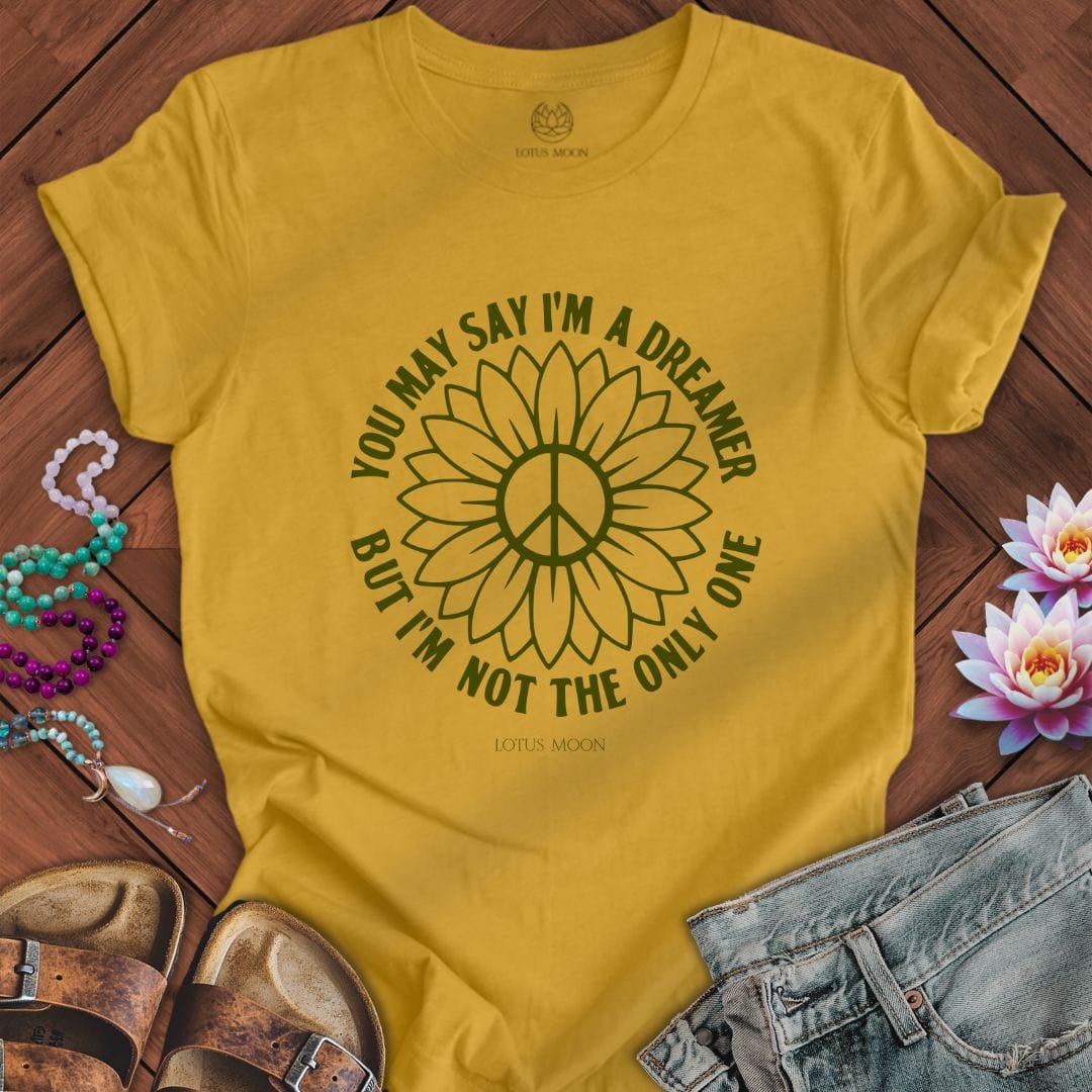 I'm a Dreamer Tee Heather Mustard
