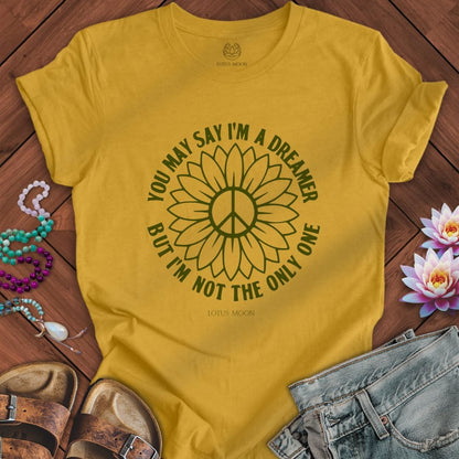 I'm a Dreamer Tee Heather Mustard