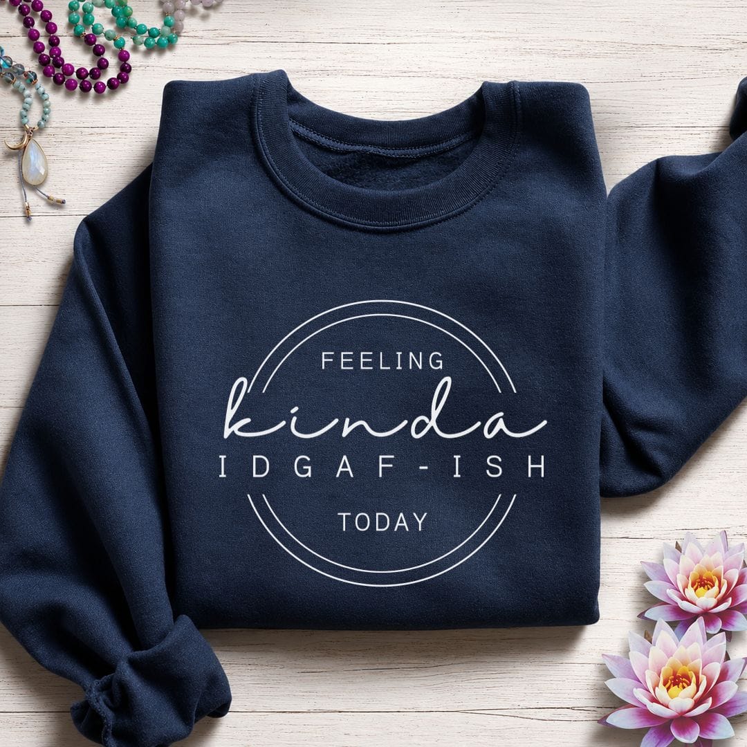 IDGAF-ish Sweatshirt Navy