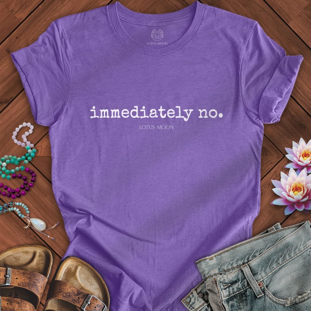 Immediately No Tee Heather Team Purple