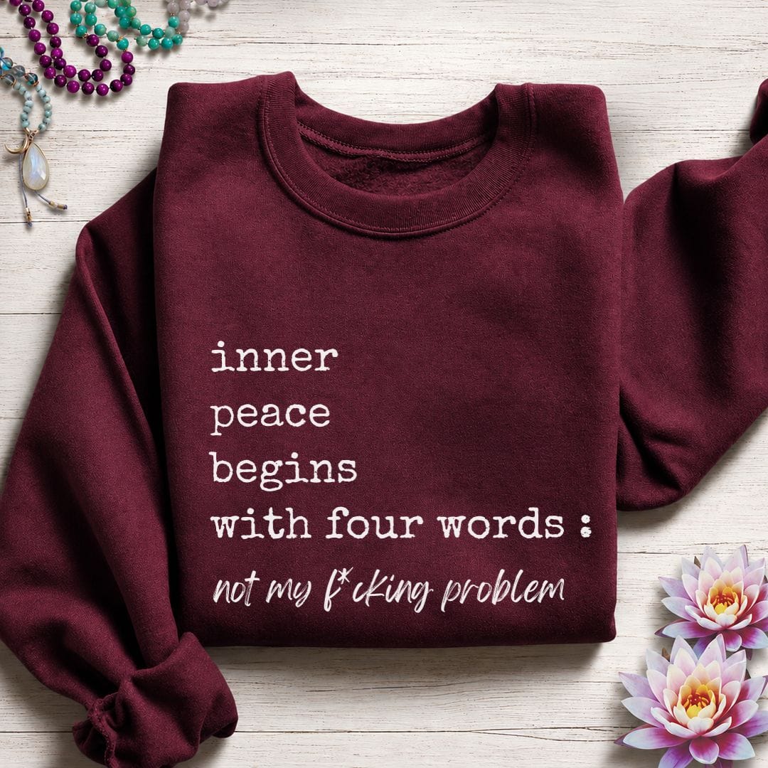 Inner Peace Sweatshirt Maroon