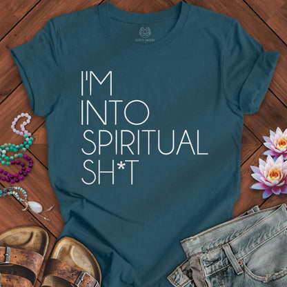 Into Spiritual Shit Tee Deep Teal