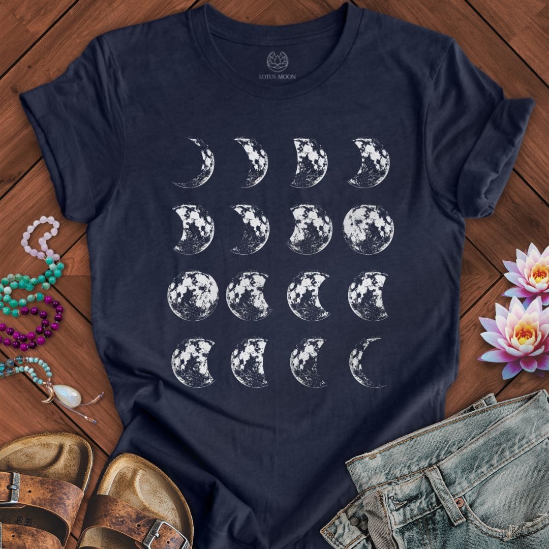 It's Just a Phase Tee Heather Midnight Navy