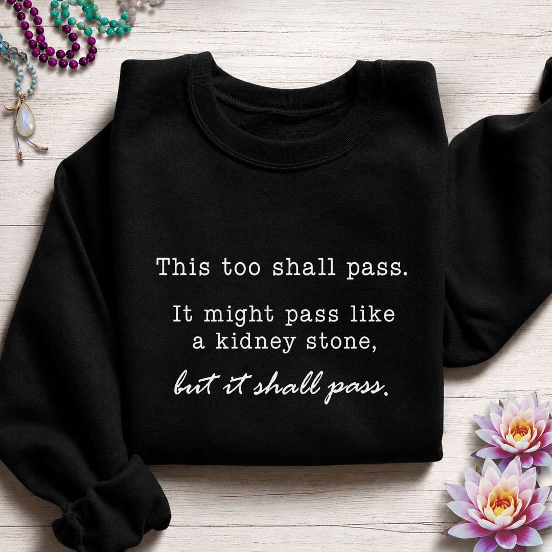 Printify Sweatshirt It Shall Pass Sweatshirt Black / S