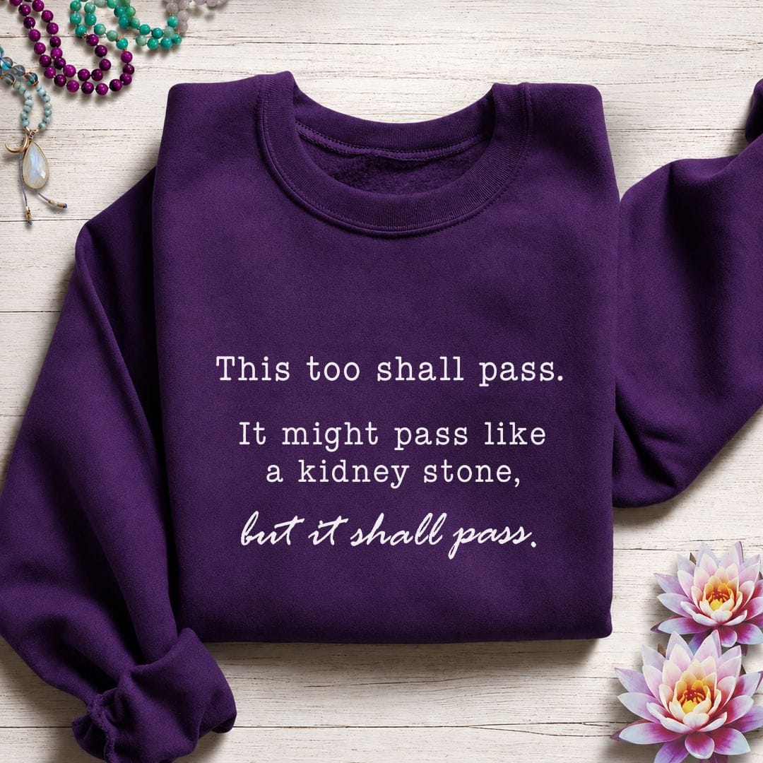 Printify Sweatshirt It Shall Pass Sweatshirt Purple / S