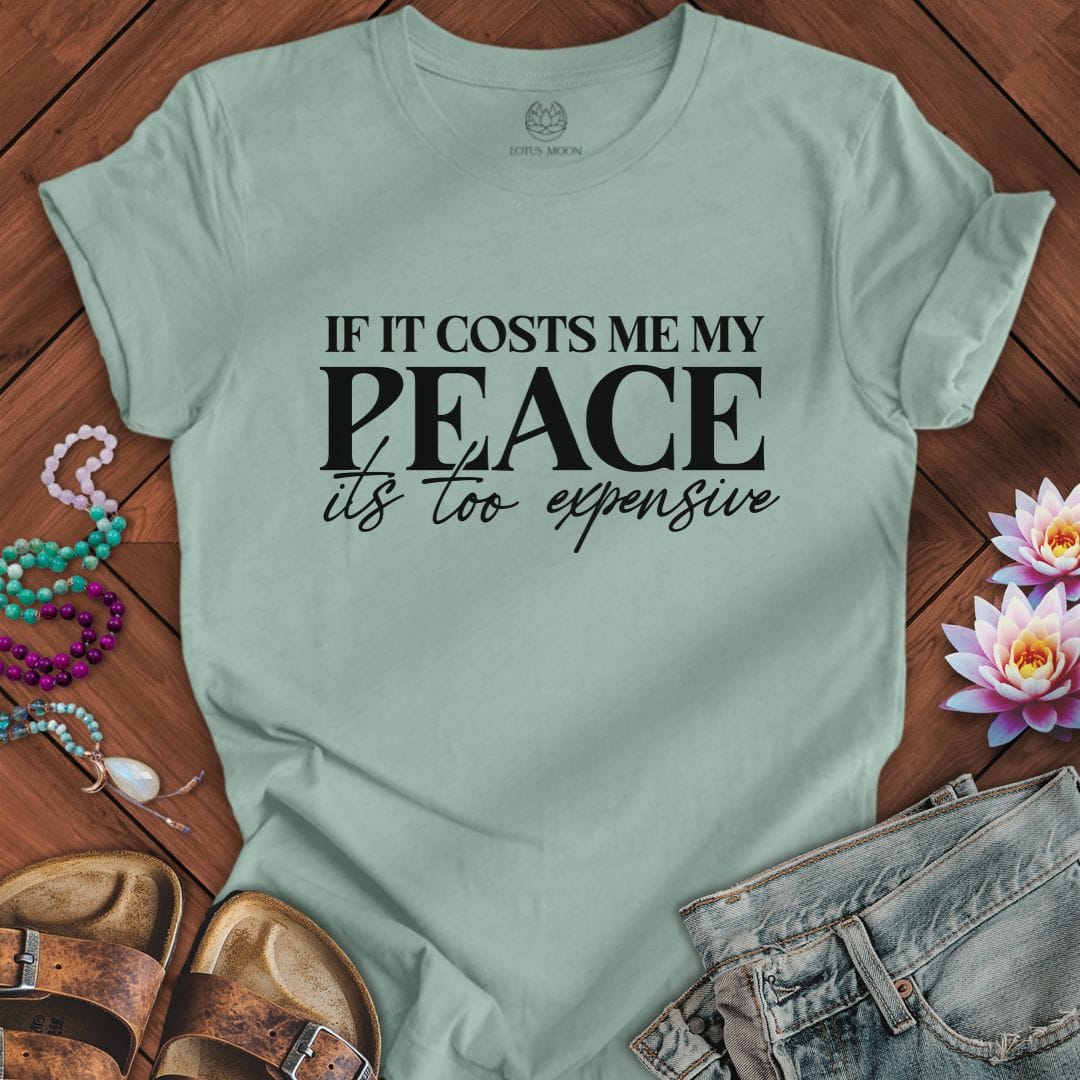 Printify T-Shirt Its Too Expensive Tee Dusty Blue / S