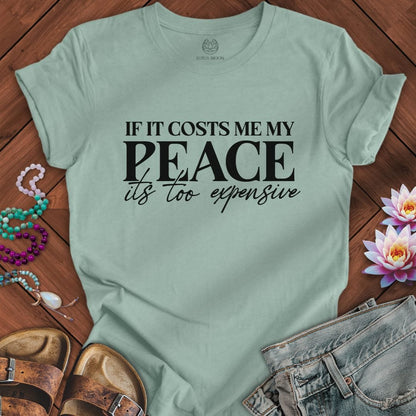 Printify T-Shirt Its Too Expensive Tee Dusty Blue / S