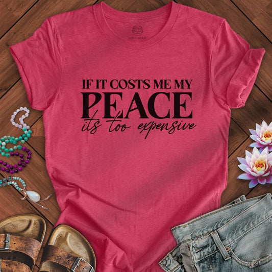 Its Too Expensive Tee Heather Raspberry
