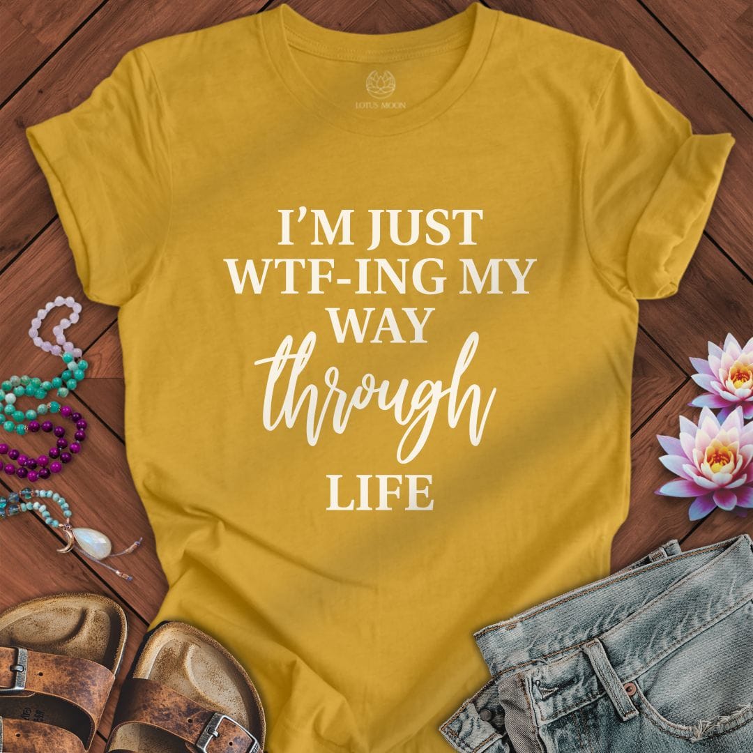 Just WTF-ing Tee Heather Mustard