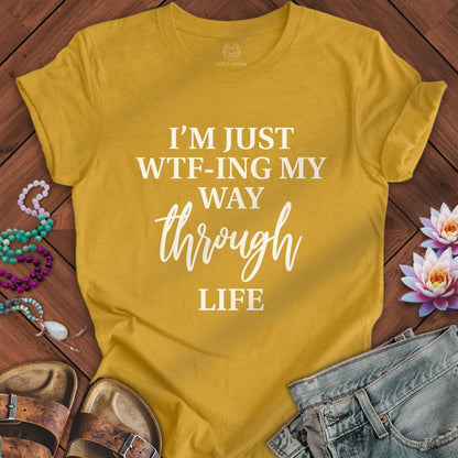 Just WTF-ing Tee Heather Mustard