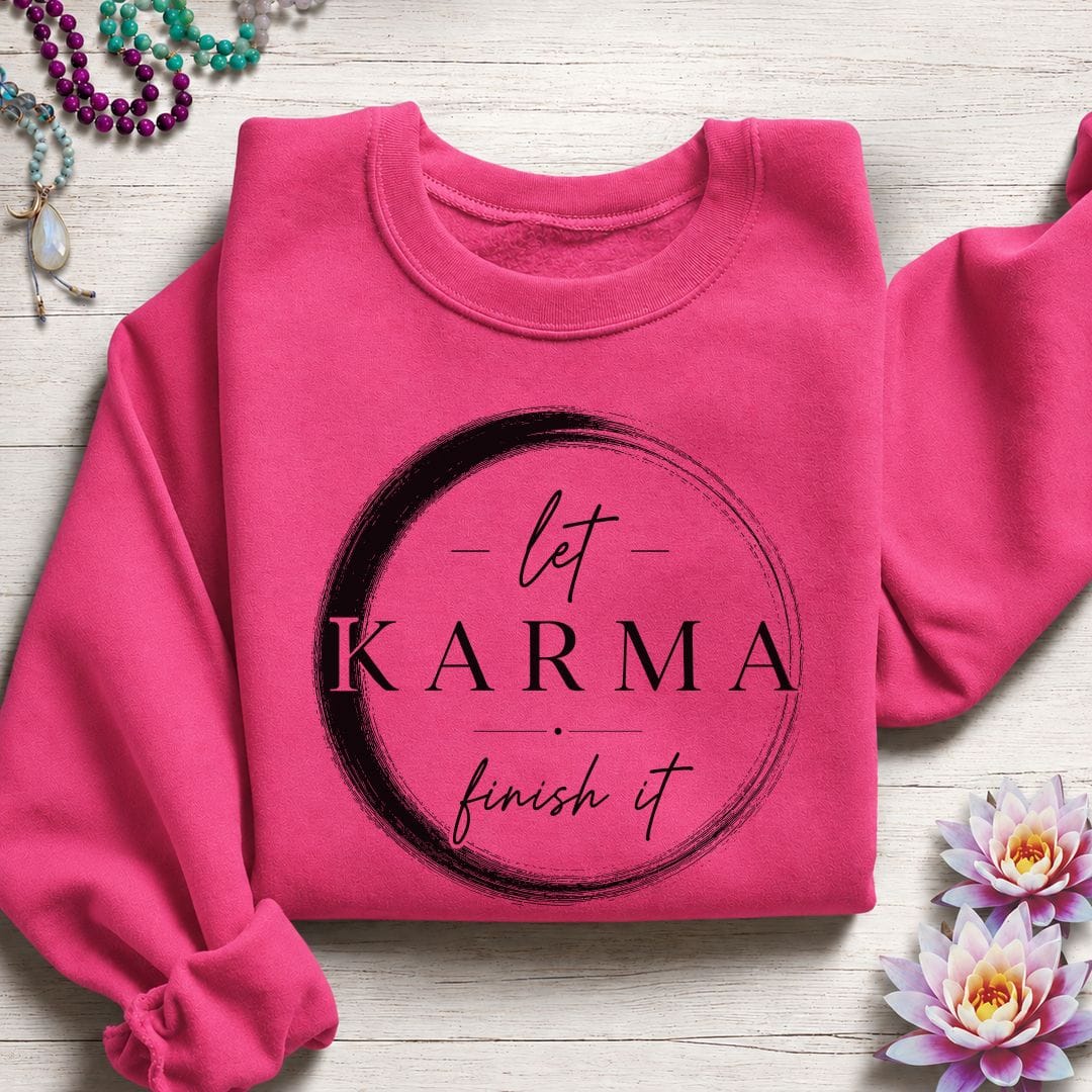 Printify Sweatshirt Karma Enso Sweatshirt Heliconia / S
