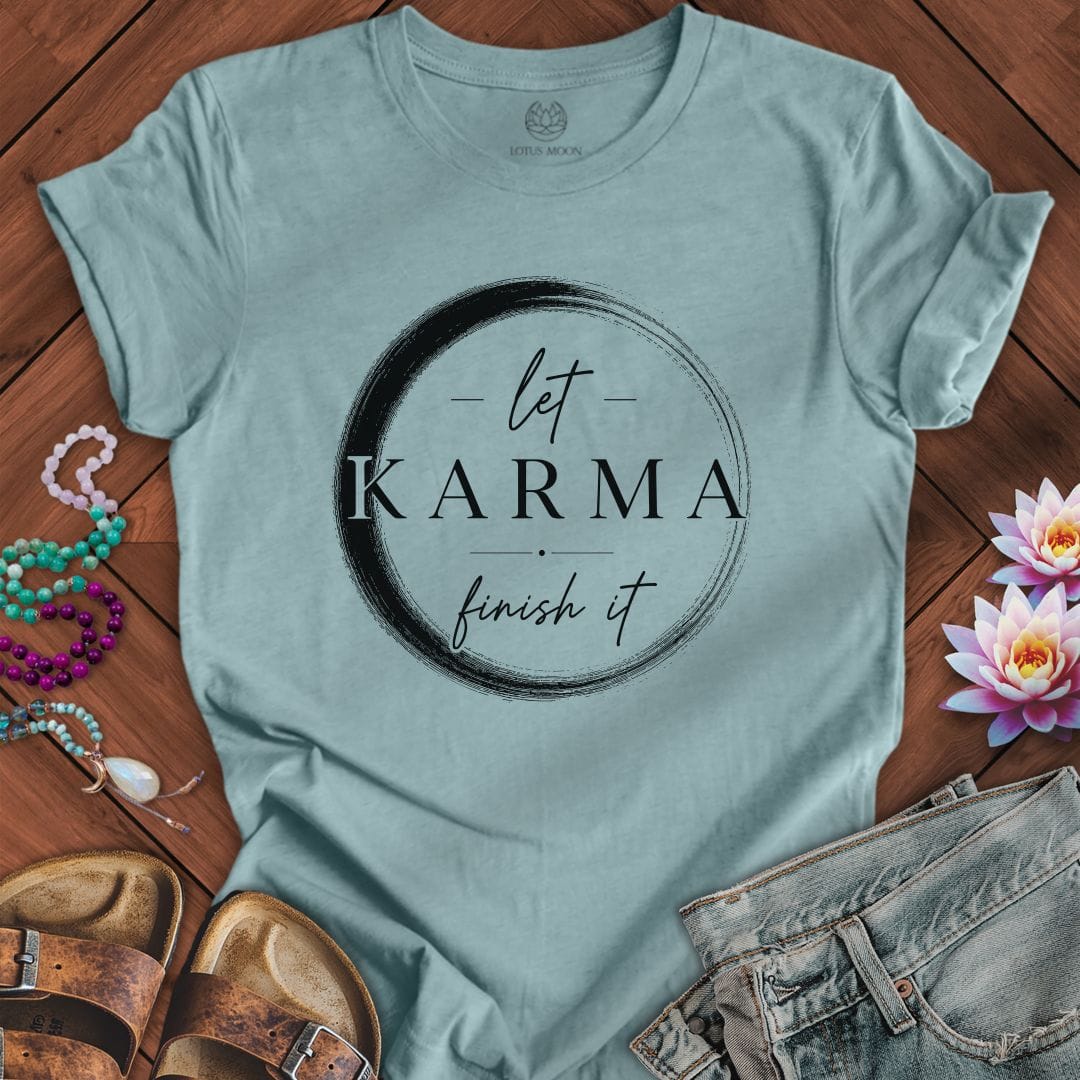 Karma Enso Tee Heather Blue Lagoon