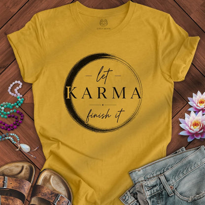 Karma Enso Tee Heather Mustard