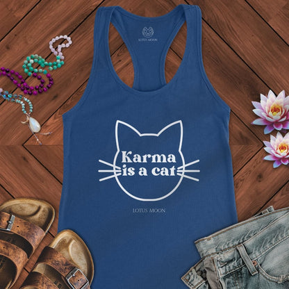 Karma is a Cat Tank Solid Royal